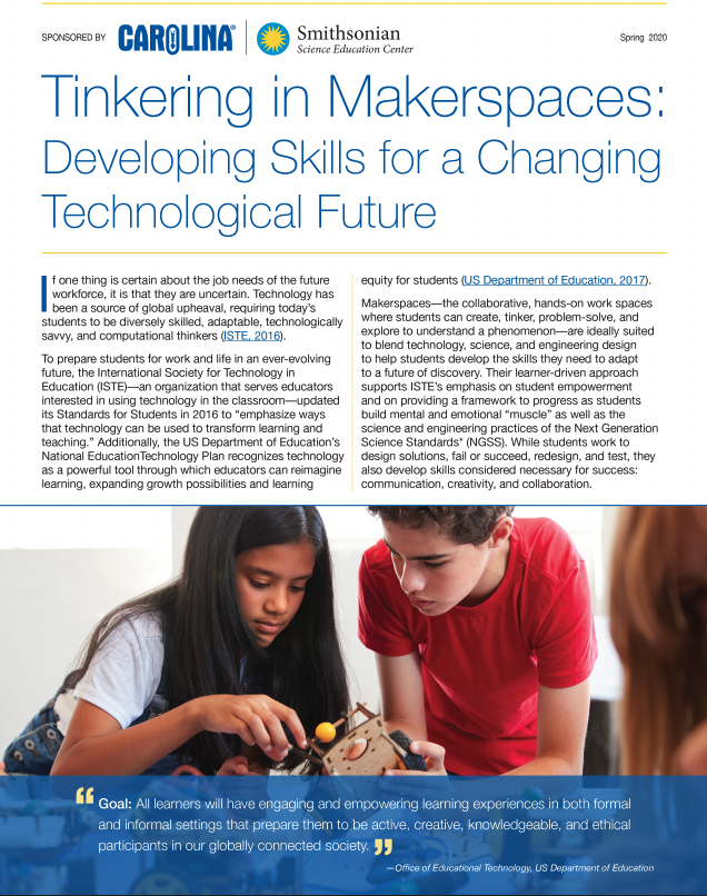 Tinkering in Makerspaces Whitepaper